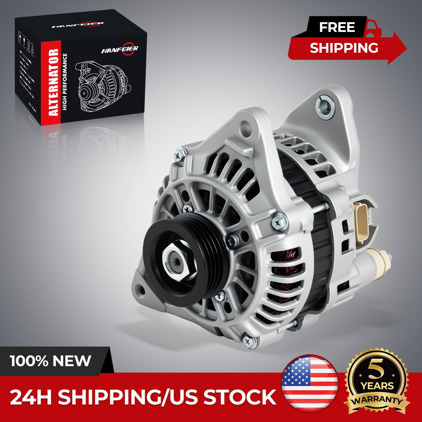 FOR 97-02 For Mitsubishi Mirage & 02-03 Lancer 90 Amp HD Alternator