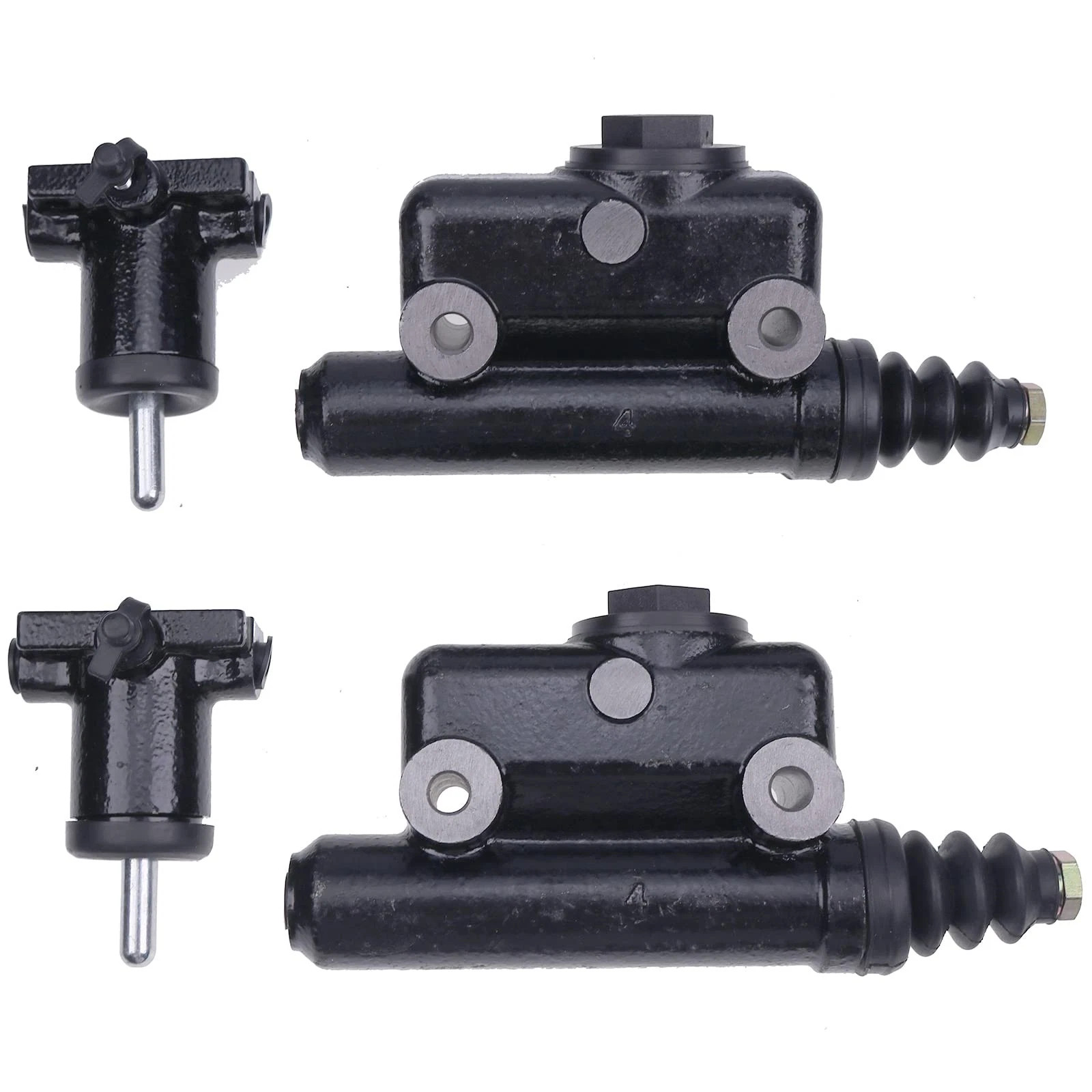 2X Brake Master Slave Cylinder Kit A51976 L25419 For Case Backhoe 480C 580C