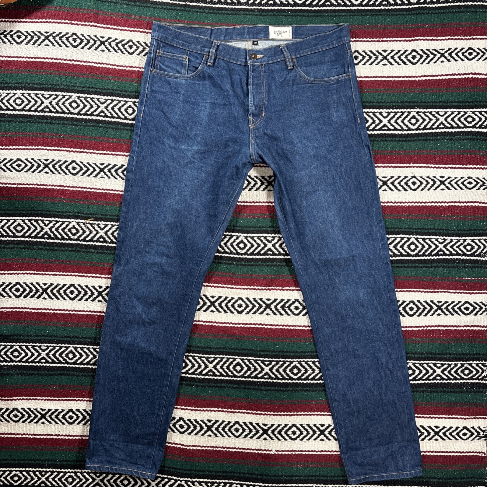 Loyal Stricklin TPR Selvedge Denim Jeans 38x34 Blue Denim classic Fit USA made Loyal Stricklin TPR Selvedge Denim Jeans 38x34 Blue Denim classic Fit USA made