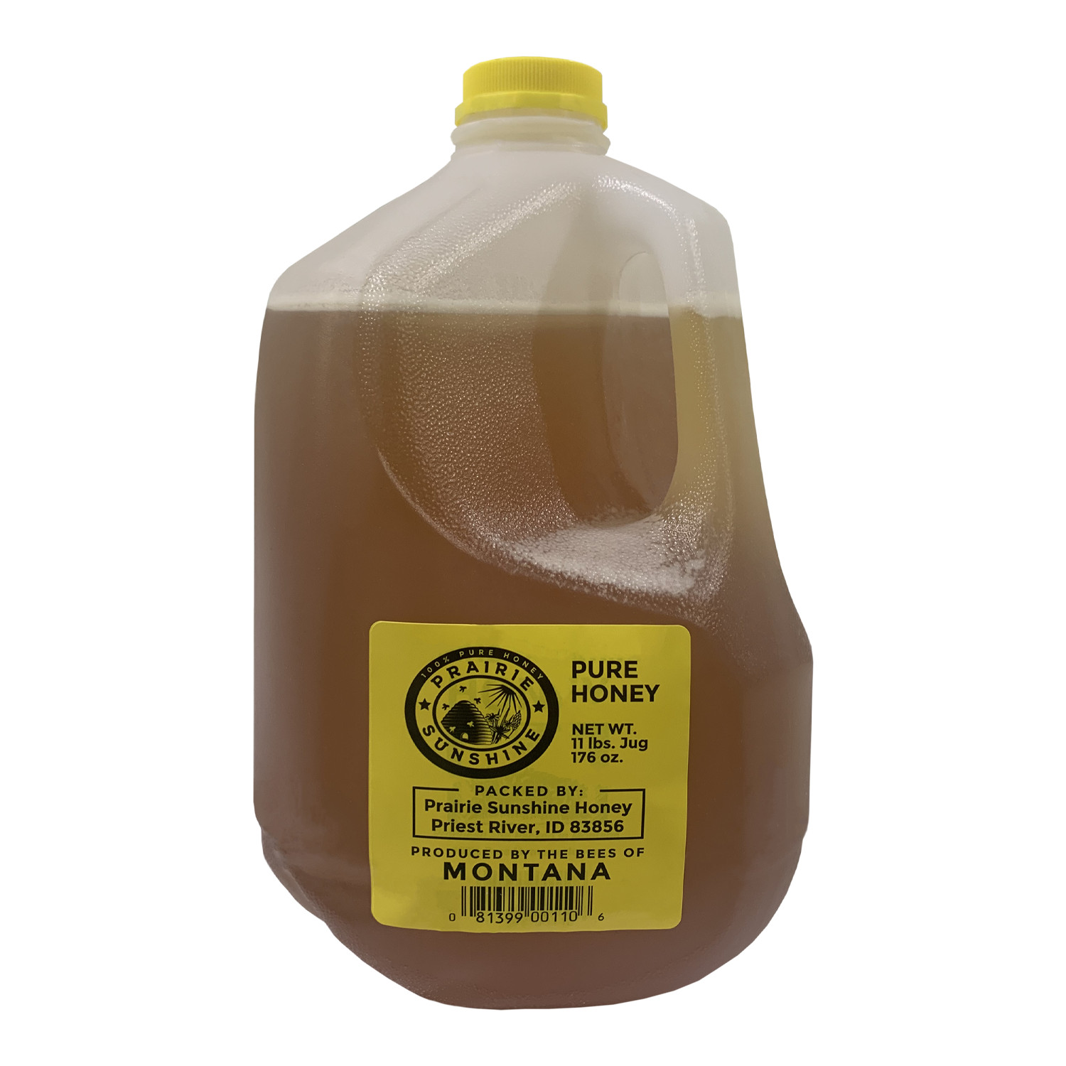 Prairie Sunshine 100% Pure Honey (11 lb) Minimal processing preserves enzymes