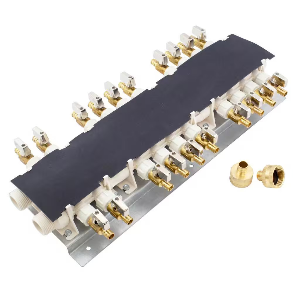 Apollo 20-Port PEX-B Plumbing Manifold 1/2 in Brass Ball Valves 6907920CP