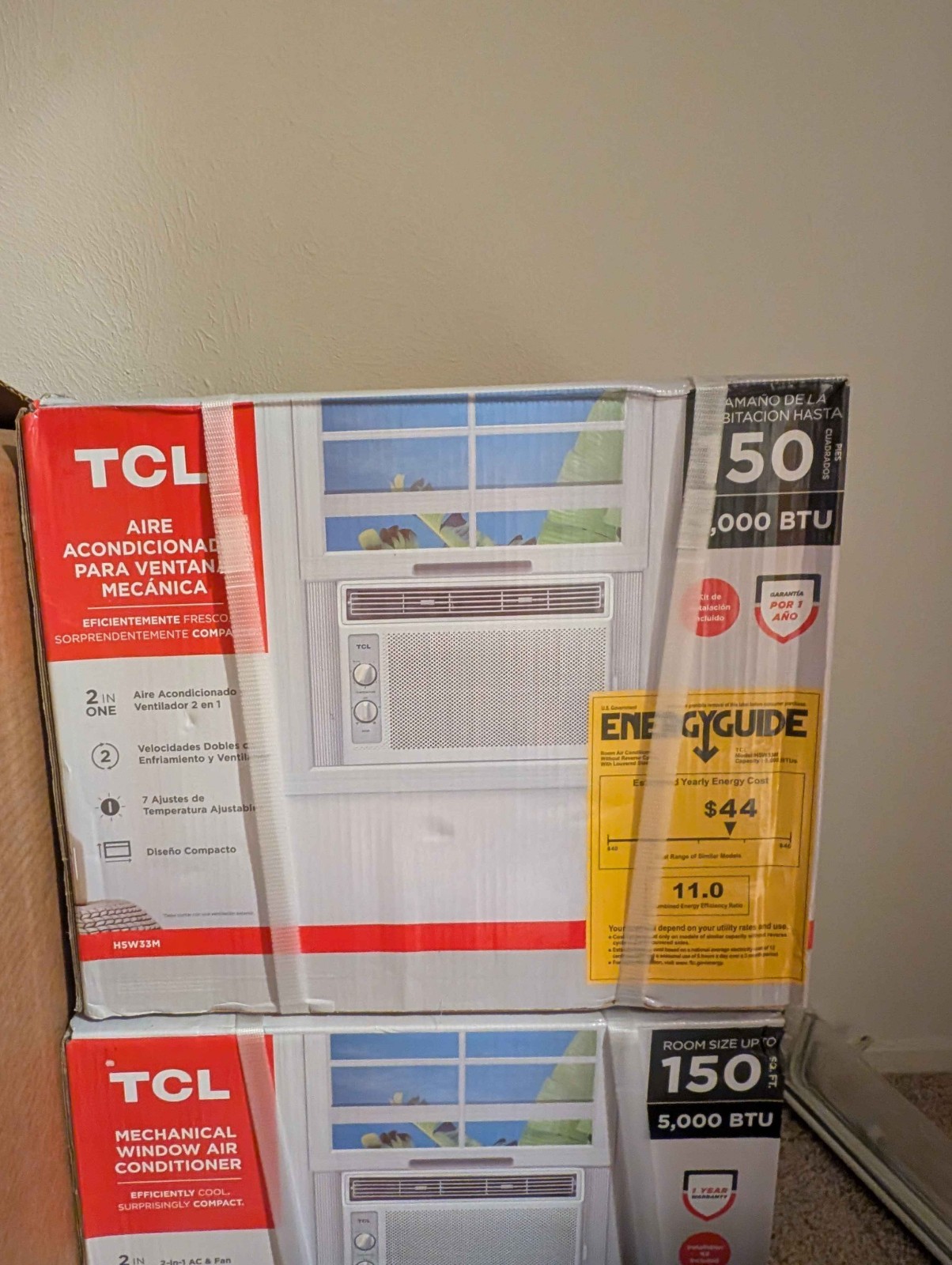 TCL H5W33M 5000 BTU Window Air Conditioner