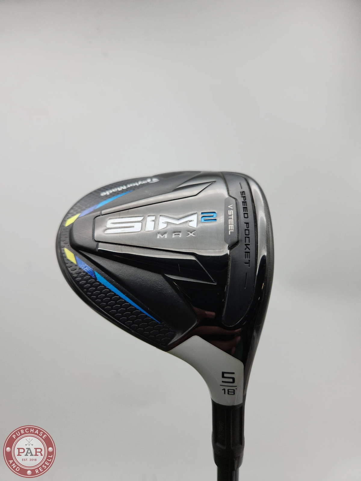 2021 TAYLORMADE SIM2 MAX 5 WOOD 18* STIFF FUJI VENTUS BLUE 6-S VERYGOOD