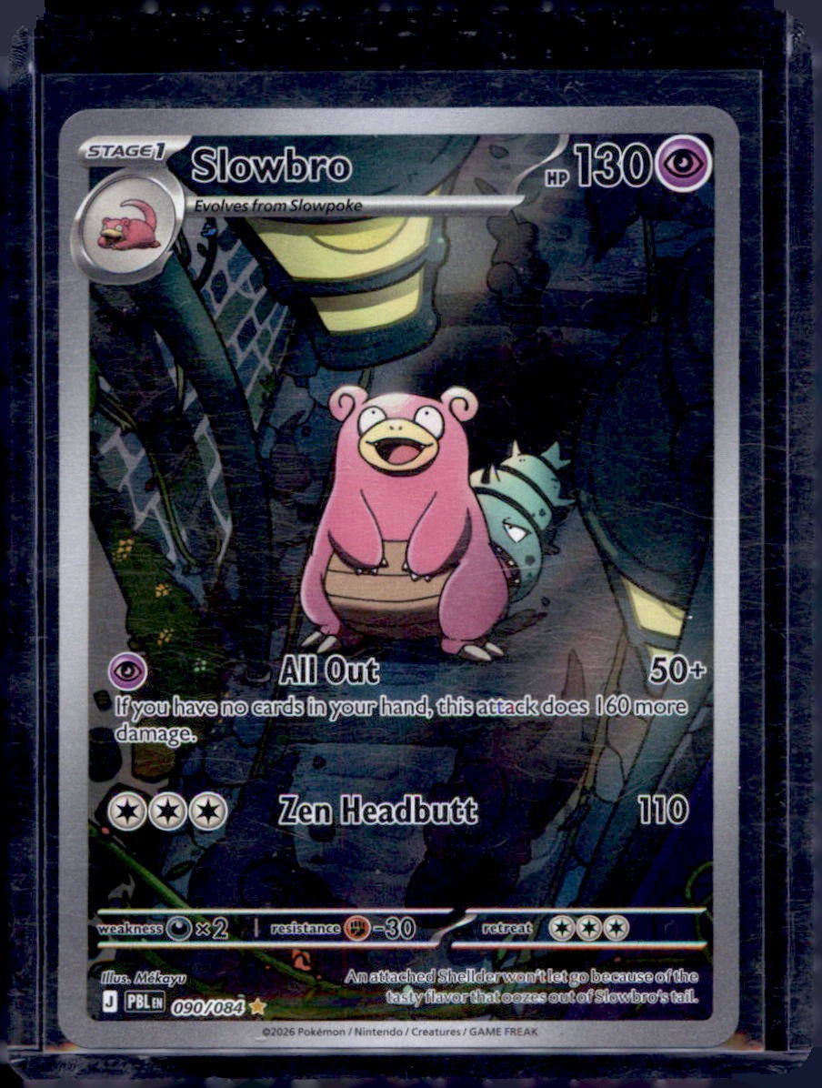 Slowbro 090/084 Illustration Rare Pitch Black Pokemon Holo Near Mint