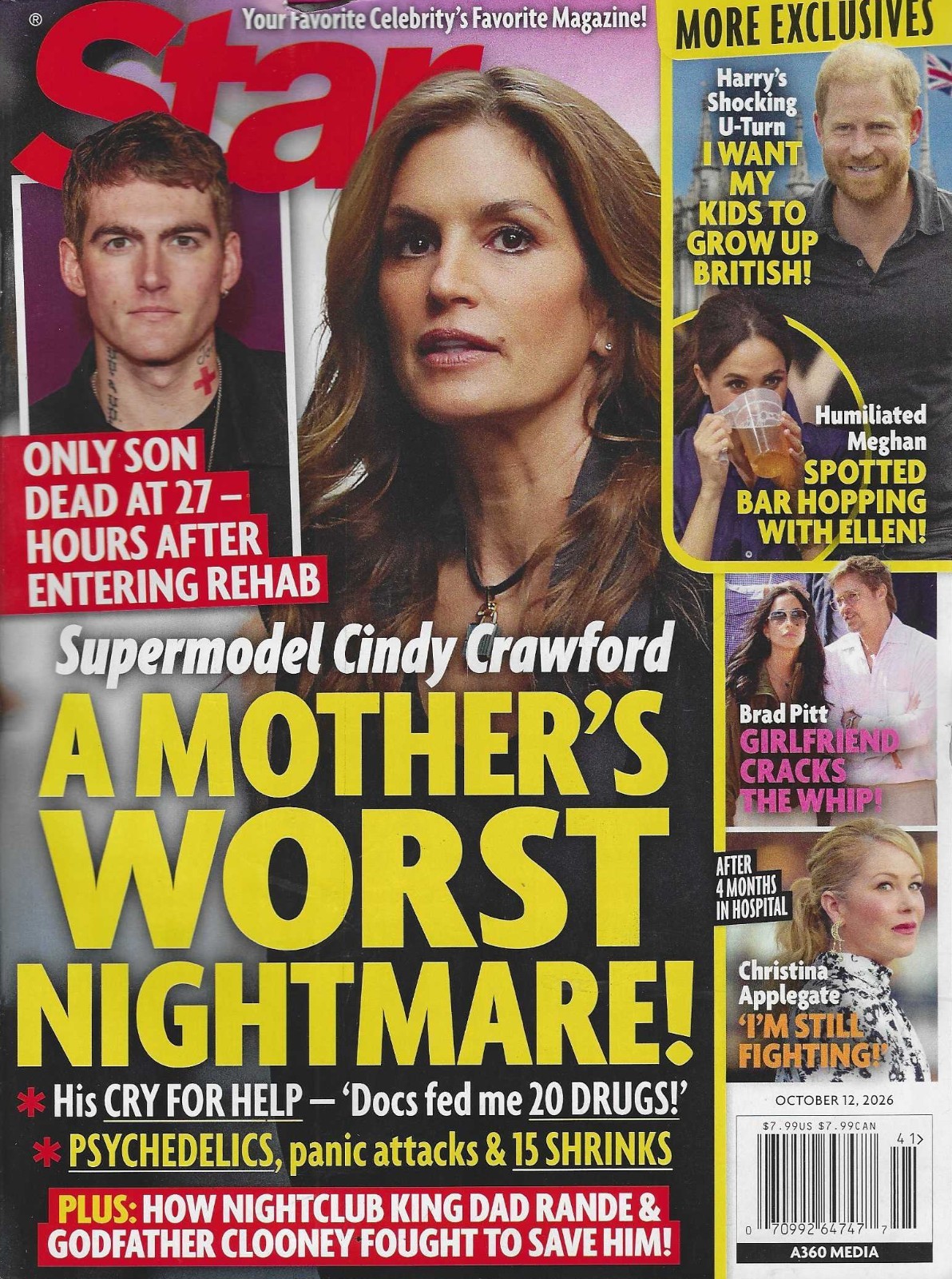 Star Weekly Magazine October 12th 2026: Cindy Crawford