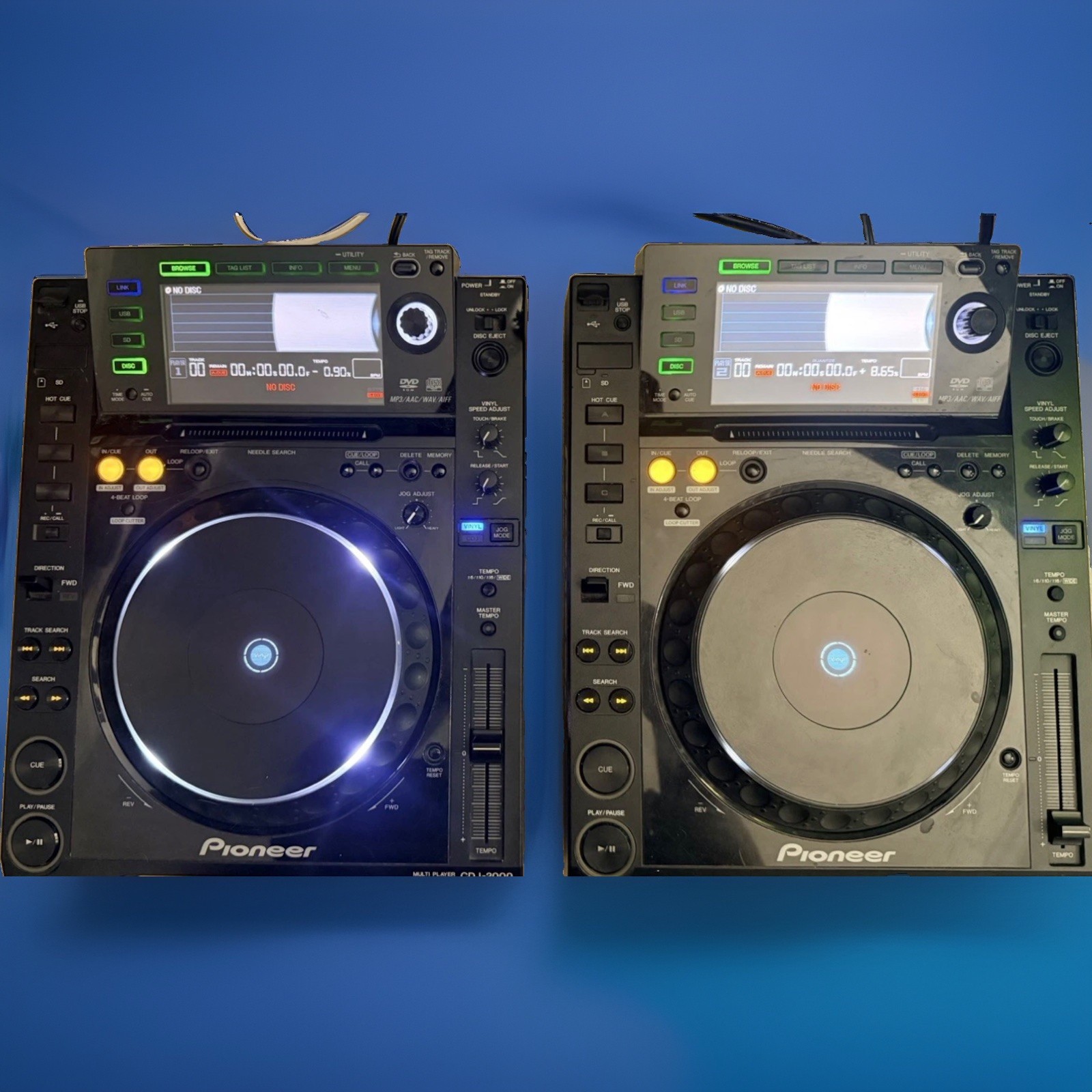 Pair(2) Pioneer CDJ-2000 - DJ Multi Player Digital