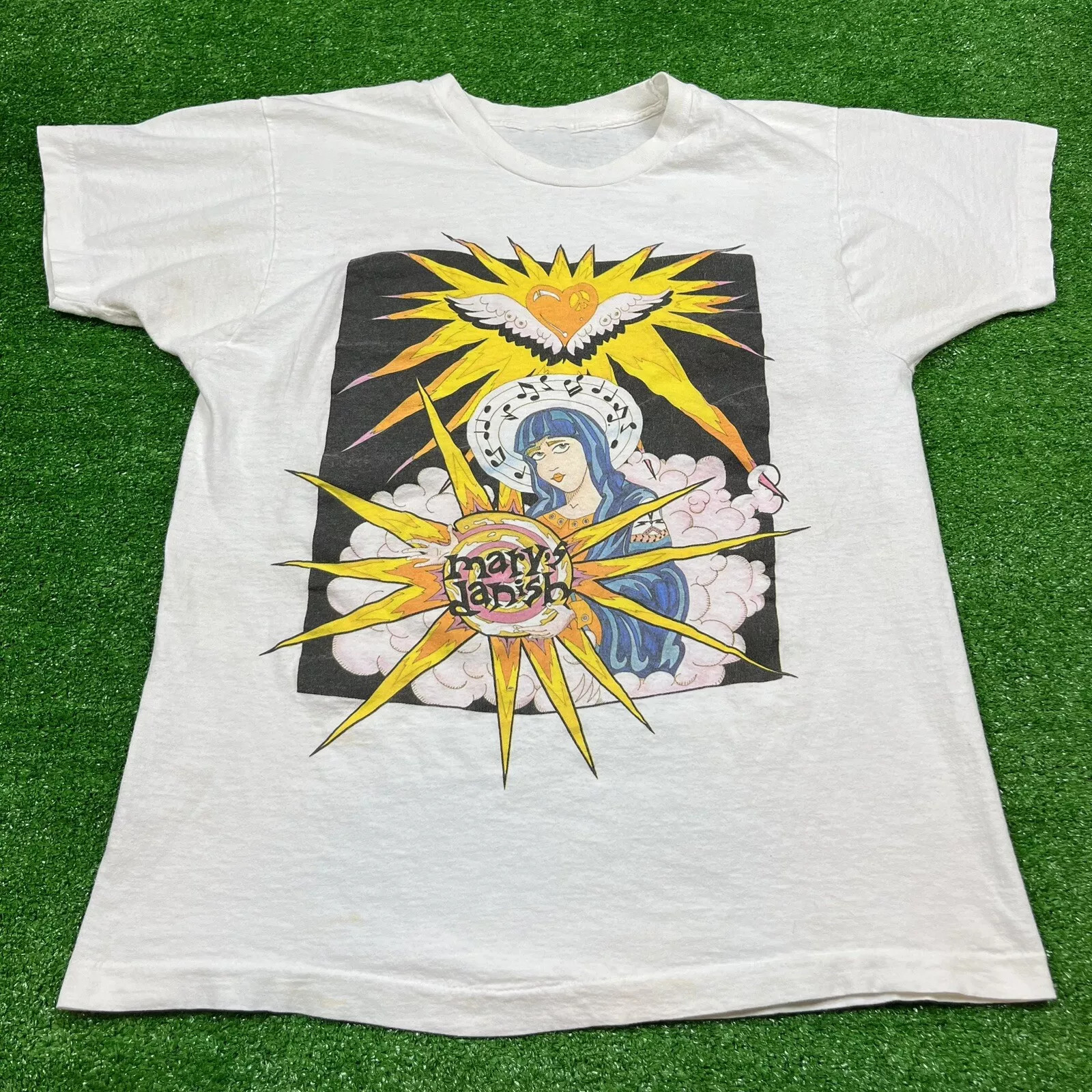 Vtg Mary’s Danish Band Cotton White Full Size Unisex Shirt