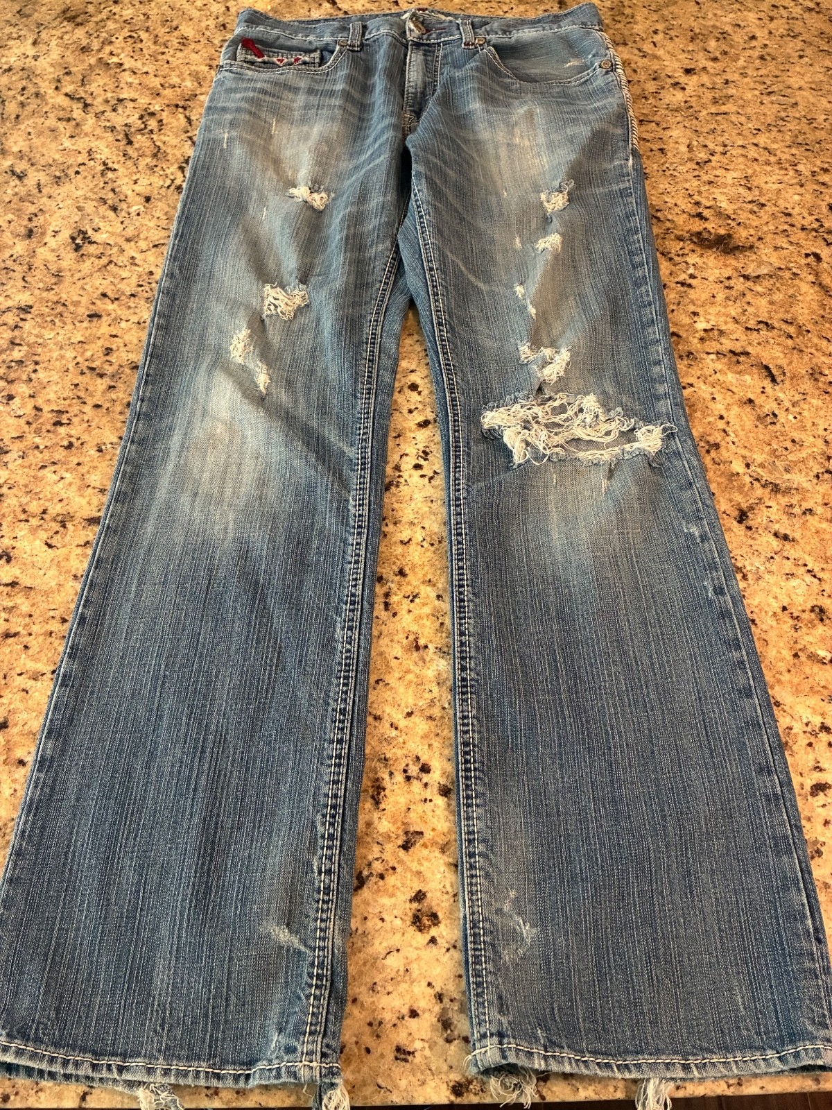 BKE Jake Distressed Bootcut Jeans 32 BKE Jake Distressed Bootcut Jeans 32