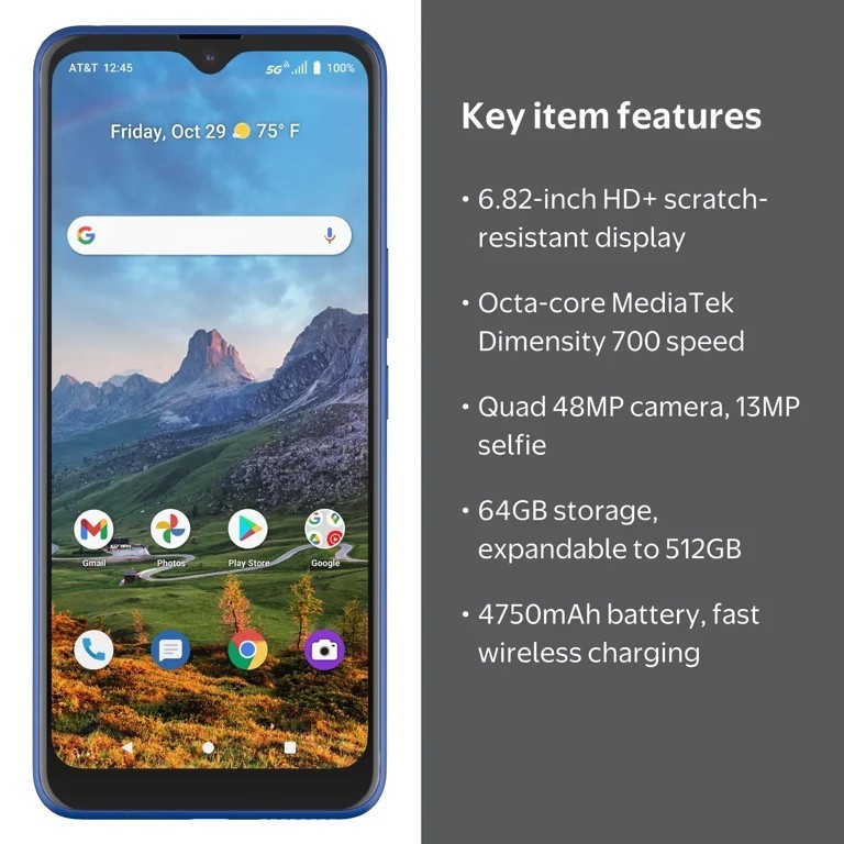 (USED) AT&T Radiant Max 5G (EA211001) 64GB (GSM Unlocked) (AT&T) Smartphone