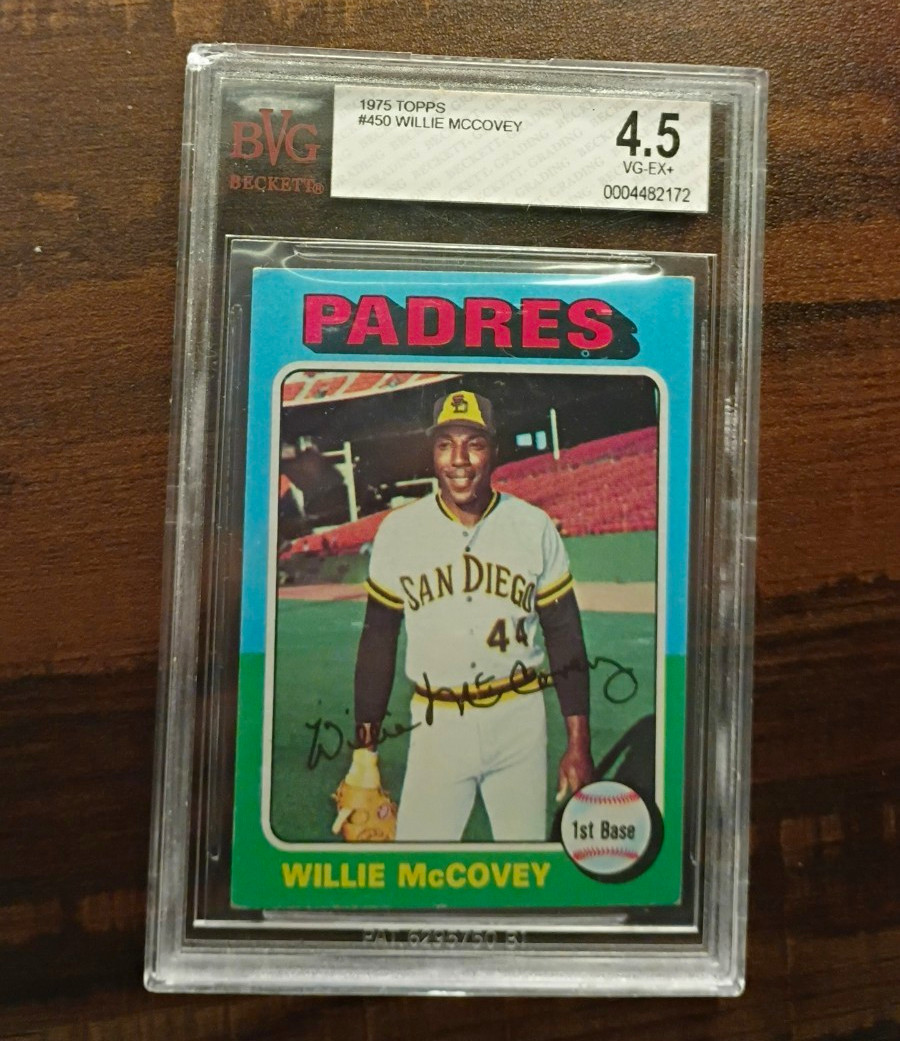 Topps 1975 Topps #450 Willie McCovey San Diego Padres Graded Card