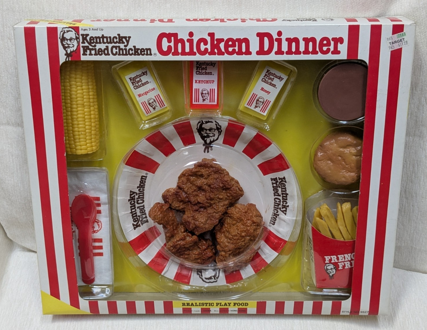 1988 KFC Kentucky Fried Chicken Dinner PLAY FOOD SET Meal Playset Toy NEW NIB 1988 KFC Kentucky Fried Chicken Dinner PLAY FOOD SET Meal Playset Toy NEW NIB