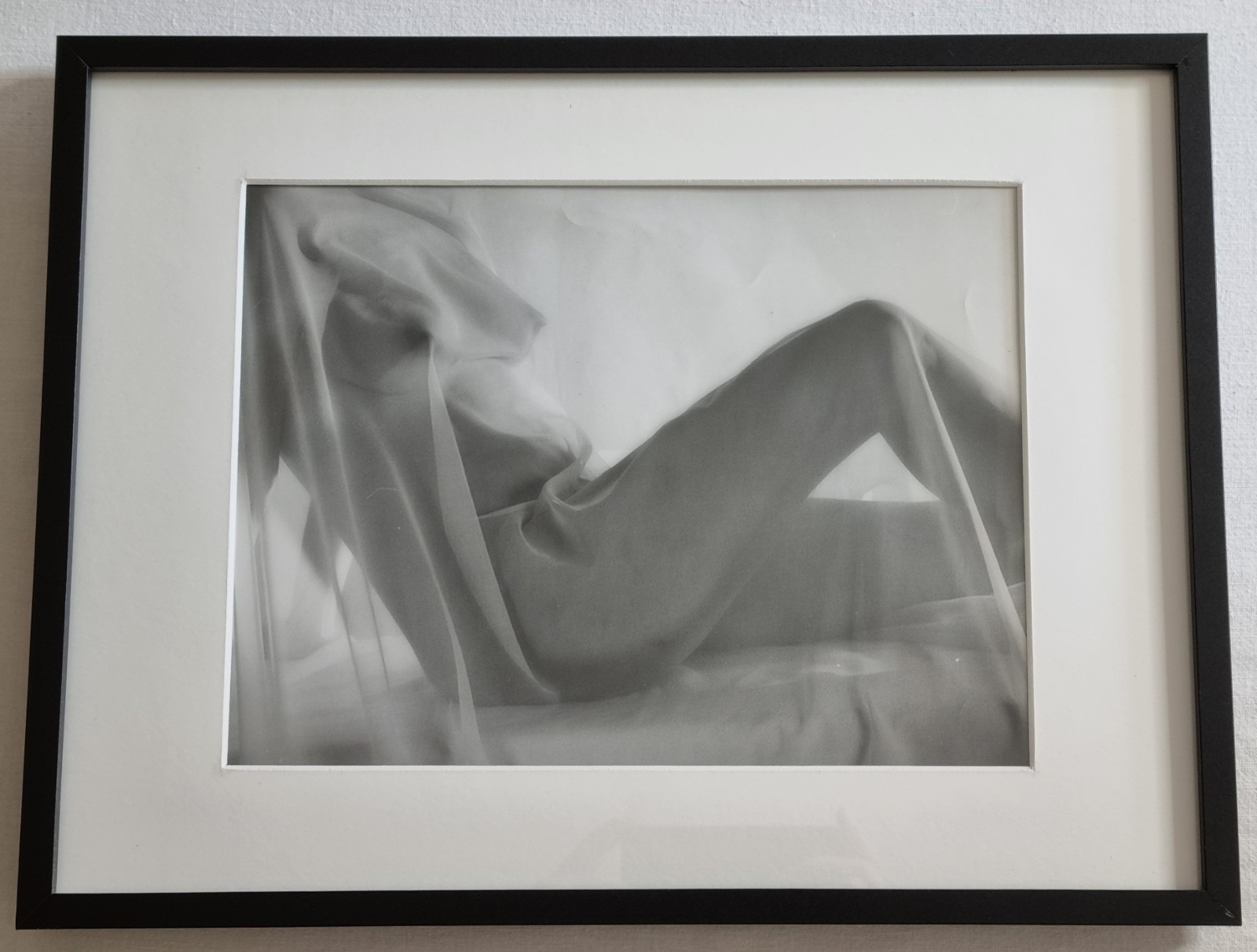Vintage Framed Elongated Nude Study Film Photograph 42x32cm Vintage Framed Elongated Nude Study Film Photograph 42x32cm