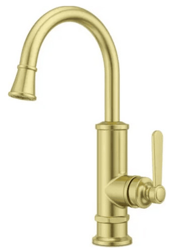 Pfister GT72-TDBG Port Haven 1.8 GPM Single Hole Bar Faucet - Brushed Gold - NEW