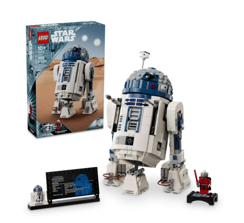 LEGO 75379 Star Wars R2-D2 Buildable Droid 25th Anniversary Set 1050pcs w/ Darth