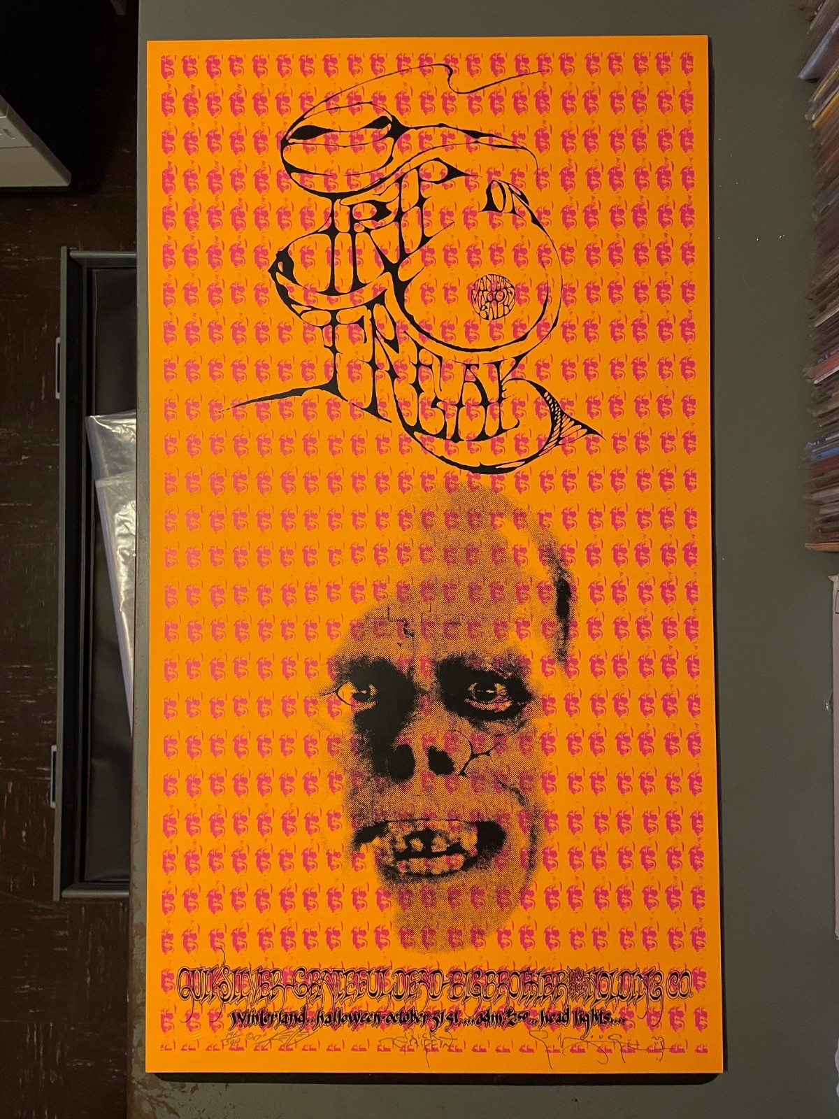 Trip or Freak poster Grateful Dead, Big Brother, Quicksilver Messenger Service