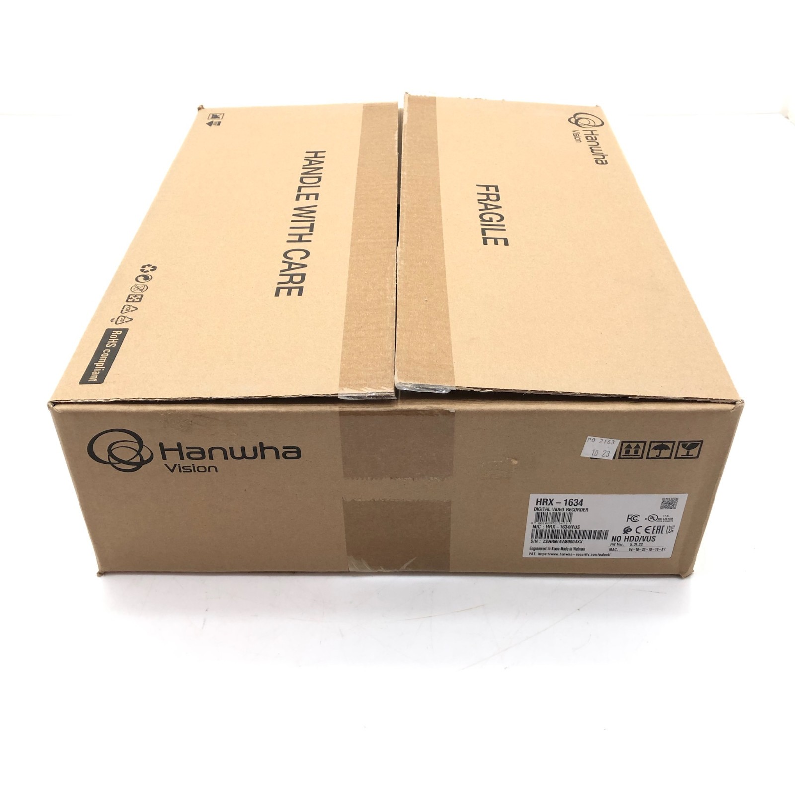 NEW Hanwha HRX-1634 16-Channel Pentabrid Digital Video Recorder NO HARD DRIVE
