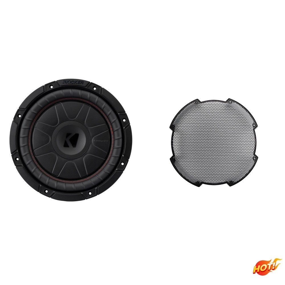 52CVT104 10-Inch Thin Sub, SVC, 4-ohm & 52GR10 Grill Bundle