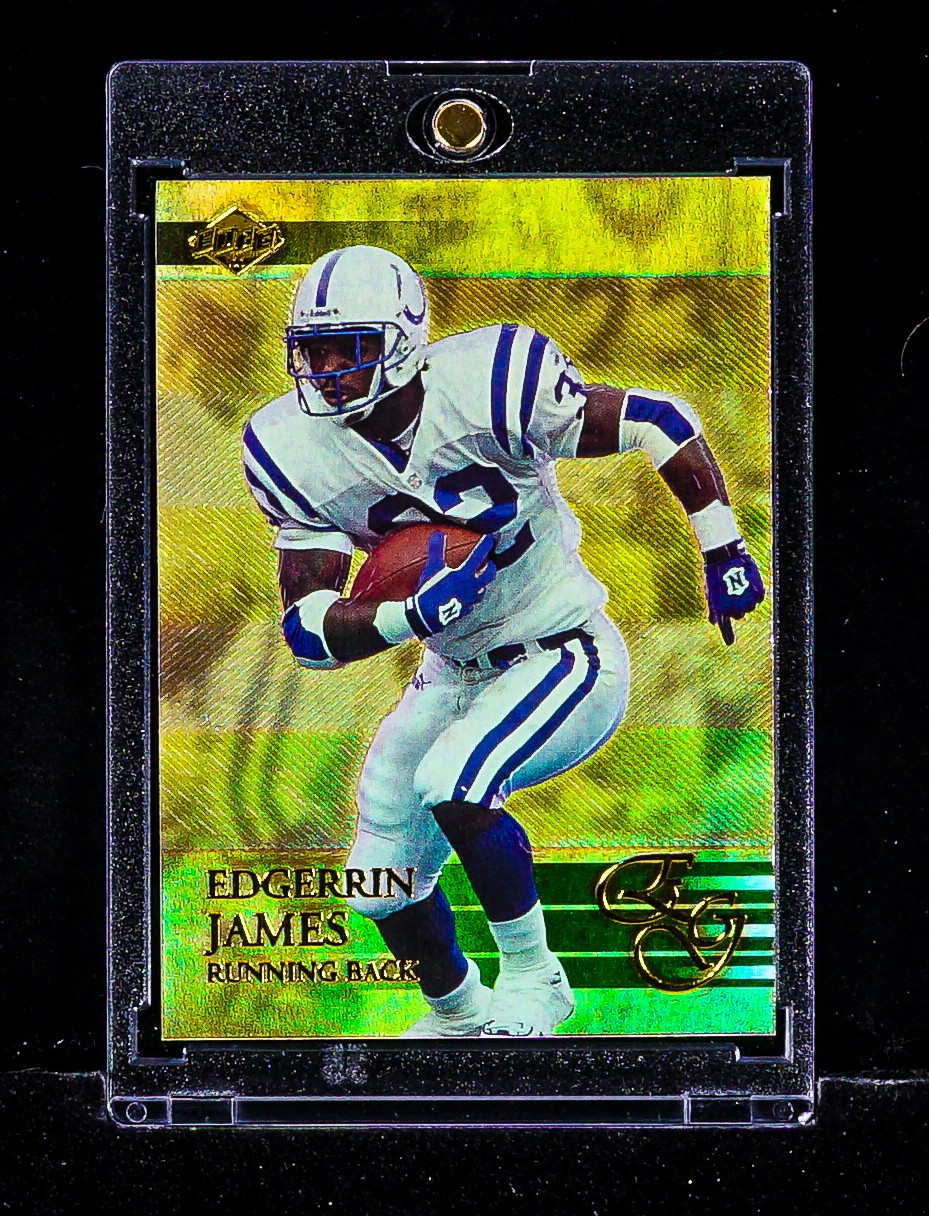 Edgerrin James RARE GOLD HOLO FOIL CARD Indianapolis Colts HOF