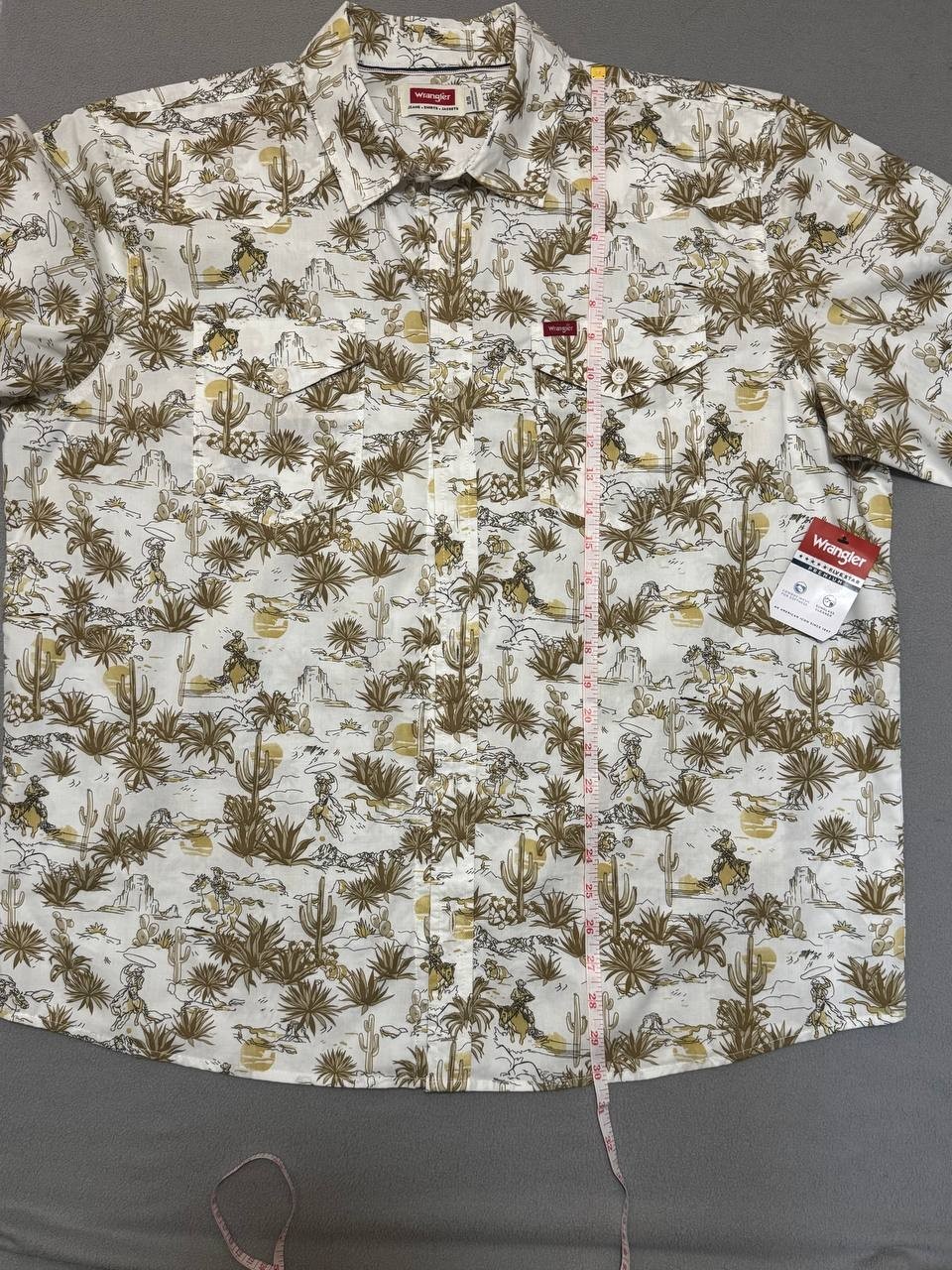 Wrangler Short Sleeve Fashion Western Polo Shirt NWT Men\'s XL Hawaiian