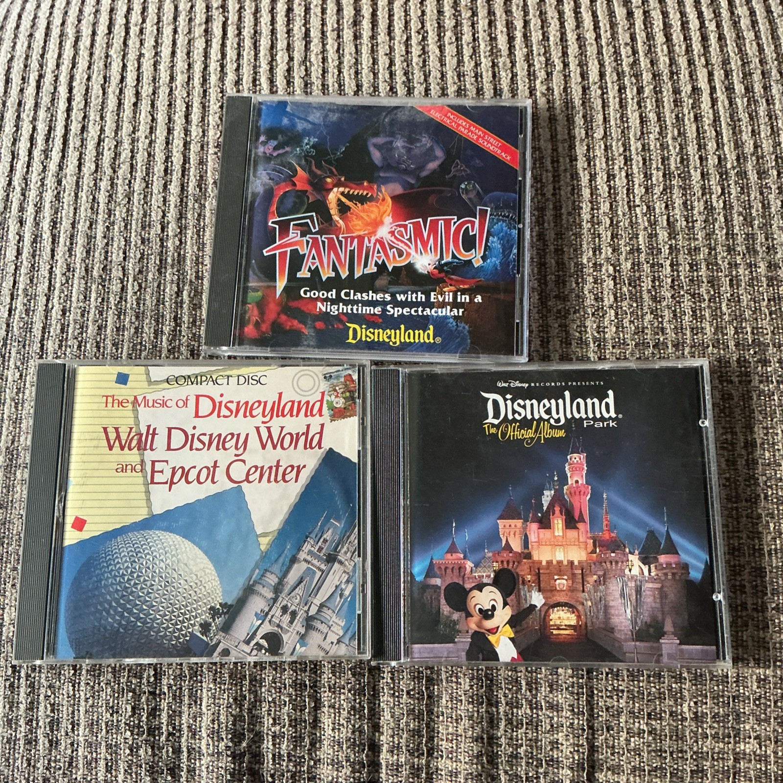 DISNEYLAND 3-CD LOT: FANTASMIC/…THE OFFICIAL ALBUM/MUSIC OF DISNEYLAND,EPCOT DISNEYLAND 3-CD LOT: FANTASMIC/…THE OFFICIAL ALBUM/MUSIC OF DISNEYLAND,EPCOT