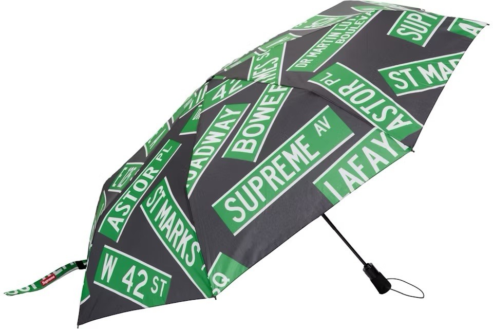 SS21 Supreme® ShedRain® Street Signs Umbrella - Black/Green 54\