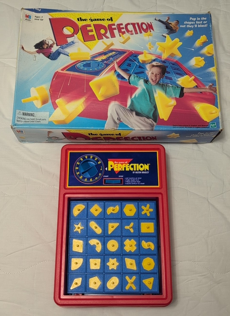 1998 Perfection Game by Milton Bradley Complete, Working Great Condition CLEAN 1998 Perfection Game by Milton Bradley Complete, Working Great Condition CLEAN