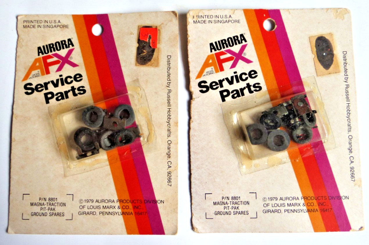 NOS Aurora AFX Service Parts Magna-Traction Pit-Pak Ground Spares #8801 NOS 1979