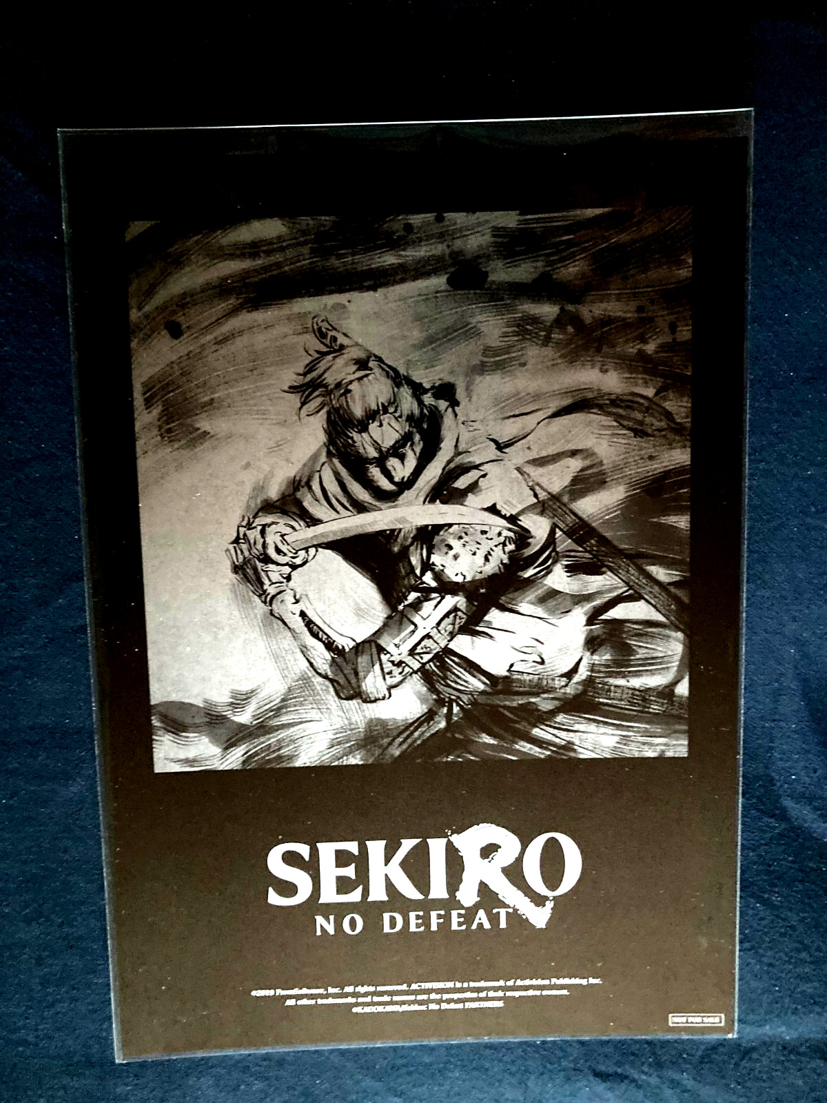 Sekiro No Defeat Movie Theater Bonus Visual Board B5 Size Japan Sekiro No Defeat Movie Theater Bonus Visual Board B5 Size Japan