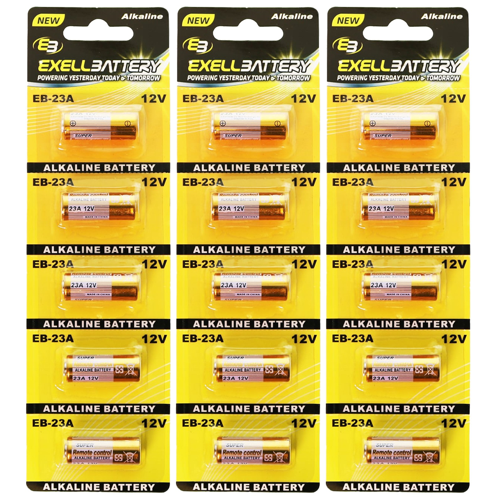 3pc 5pk 23A 12V Alkaline Battery Compatible With RV08 PX32B  PX32A RV08 RVO8