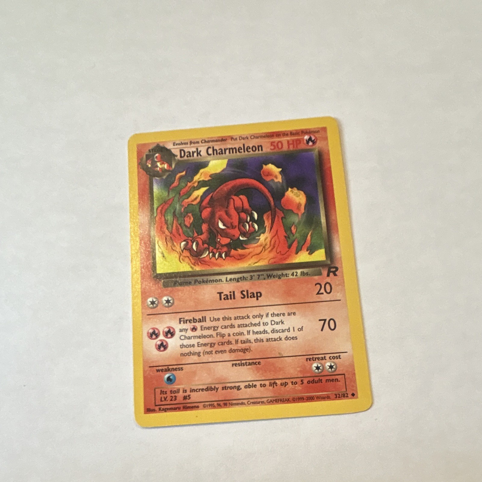 Pokémon TCG Base Set Dark Charmeleon 32/82 Unlimited Uncommon Vintage Pokémon TCG Base Set Dark Charmeleon 32/82 Unlimited Uncommon Vintage