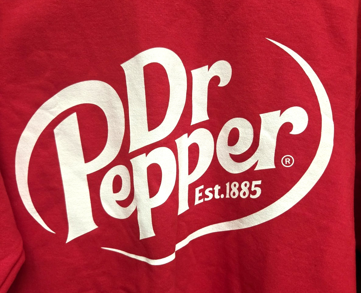 Vintage Dr Pepper Sweatshirt Mens Large Fleece Crewneck Soda USA 90s