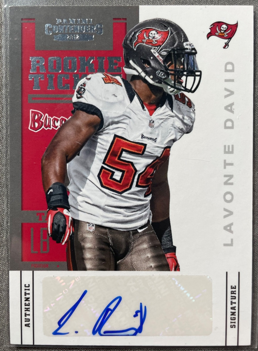 2012 Panini Contenders Lavonte David Rookie Ticket Auto #158 RC Bucs 2012 Panini Contenders Lavonte David Rookie Ticket Auto #158 RC Bucs