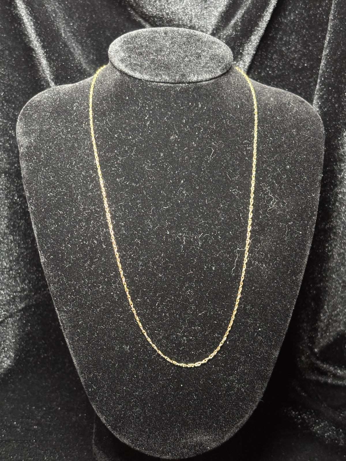 Vintage Solid 14k Gold 16inch Necklace - Stamped 14k