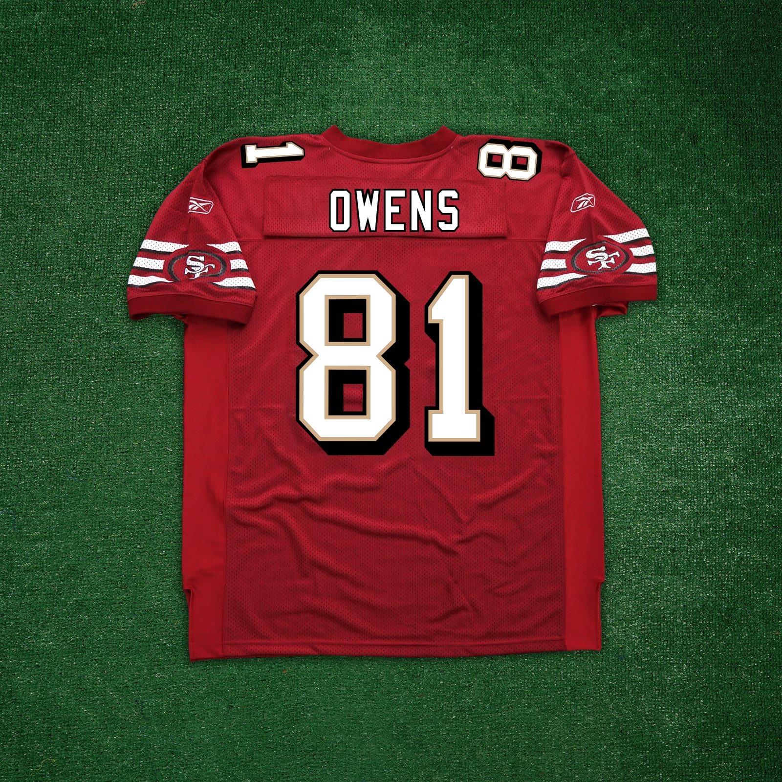 Terrell Owens Reebok San Francisco 49ers NFL Authentic On-Field EQT Red Jersey