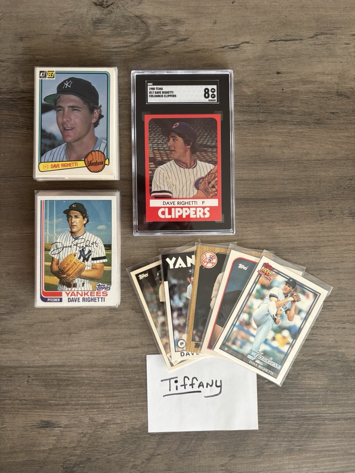 Dave Righetti Lot Of 41 with TCMA Minor League RC SGC 8 RARE Low Pop & TIFFANY