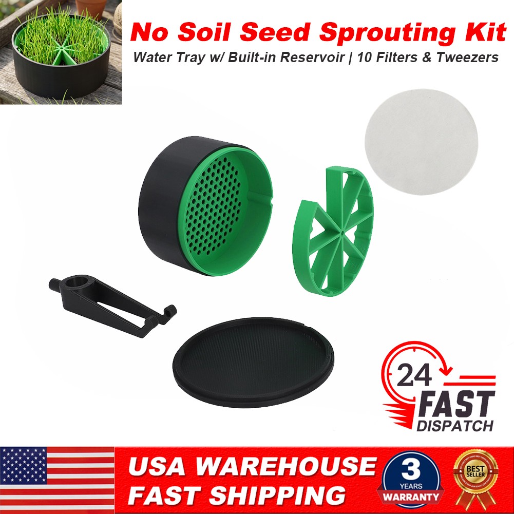 Smart Germination Seed Sprouting Kit Hydroponic Germination Tray w/ 10 Filters Smart Germination Seed Sprouting Kit Hydroponic Germination Tray w/ 10 Filters
