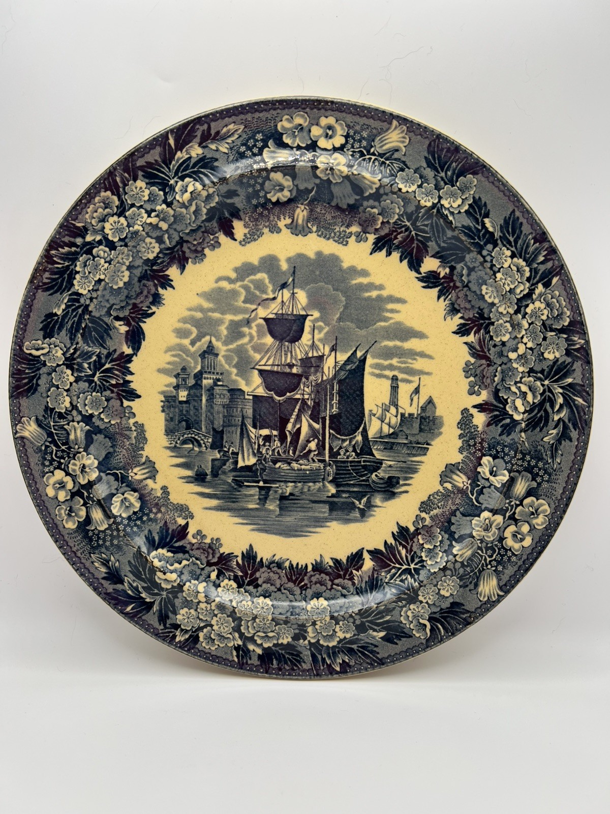 Beautiful Antique Cobalt Etruria Wedgwood Platter  