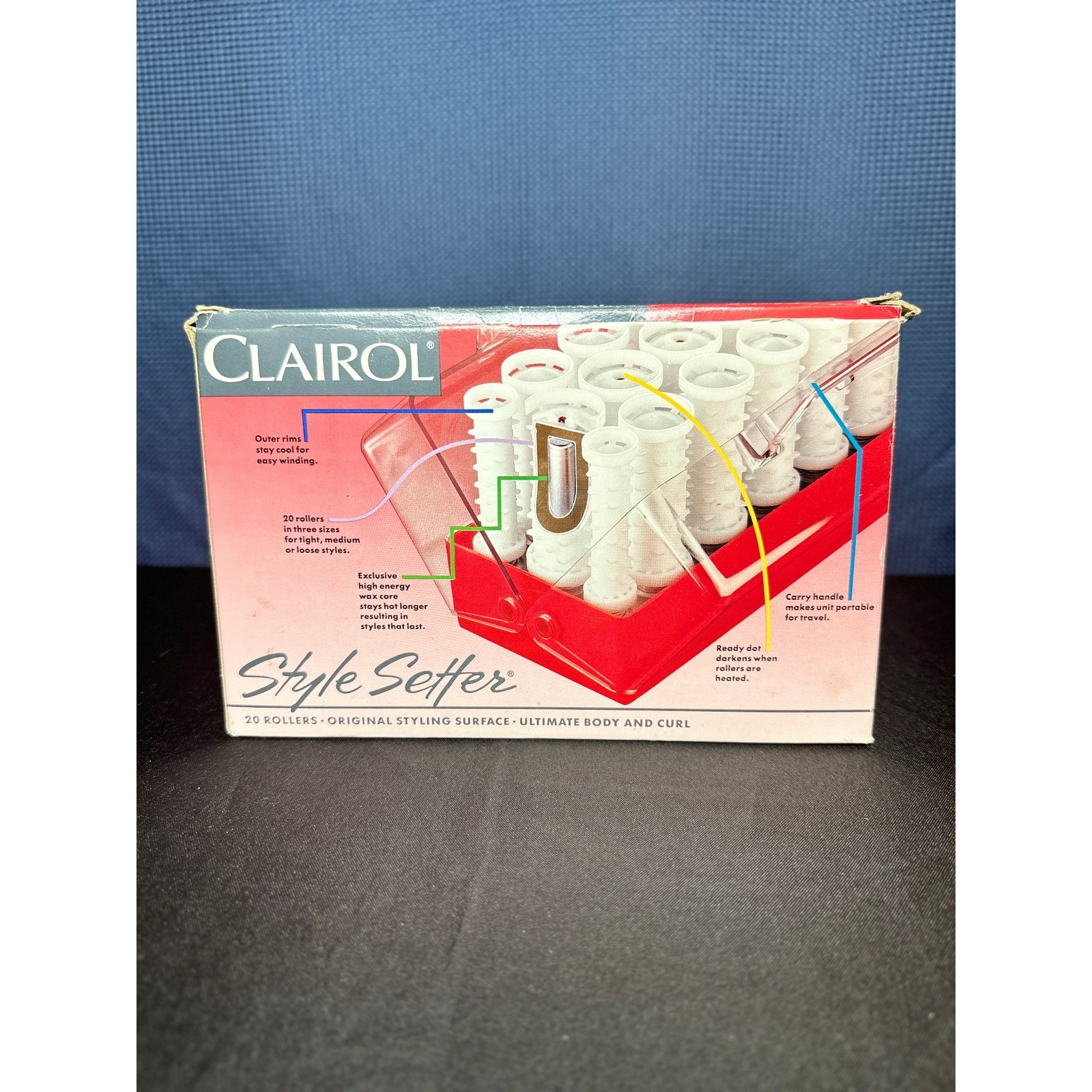 VTG Clairol Style Setter C-20 Hot Roller Set, 20 Rollers and Clips Tested/Works