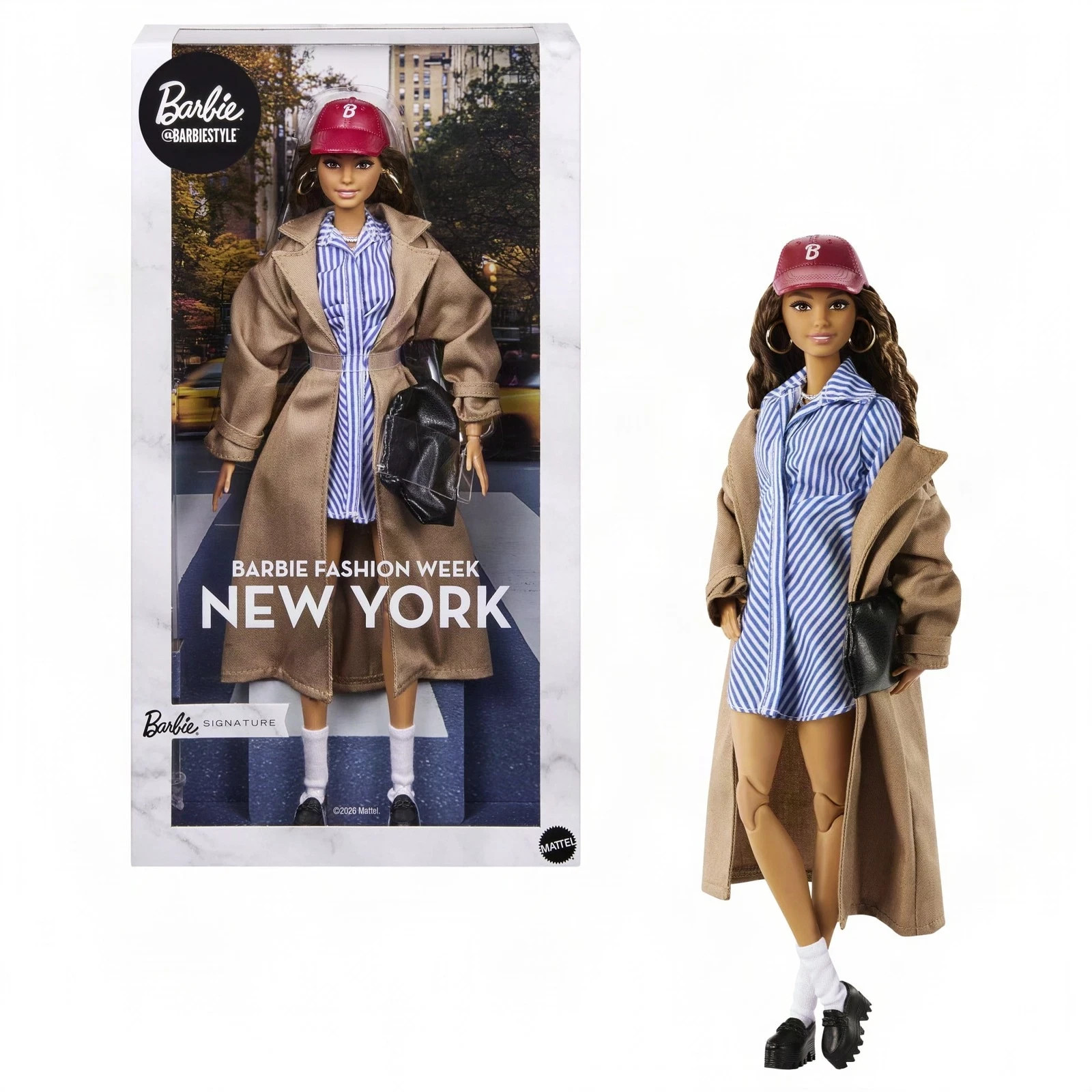 Barbie Signature Collectible Fashion Doll, @BarbieStyle Fashion Week Doll New Yo