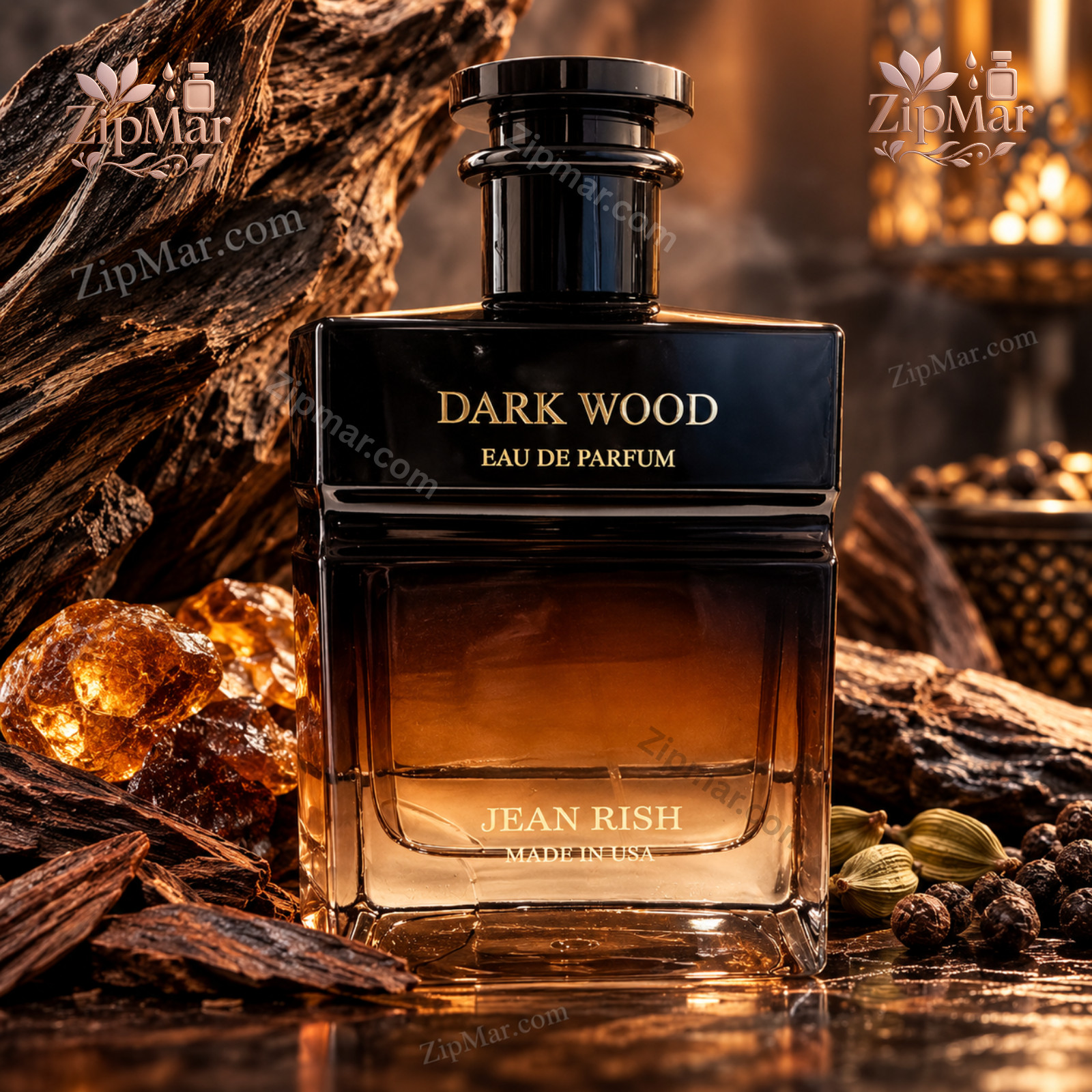Jean Rish Dark Wood Eau de Parfum 4.2 oz 125ml Men Oud Woody Spicy EDP Spray New
