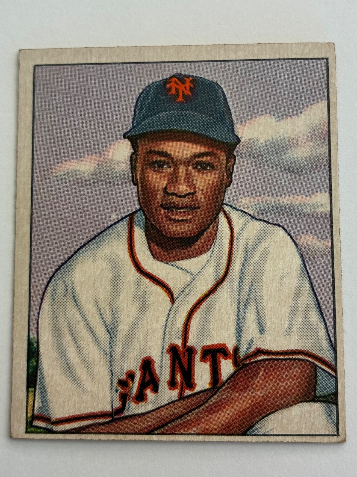 1950 Bowman #174 Henry Hank Thompson New York Giants Vintage Baseball Card 1950 Bowman #174 Henry Hank Thompson New York Giants Vintage Baseball Card