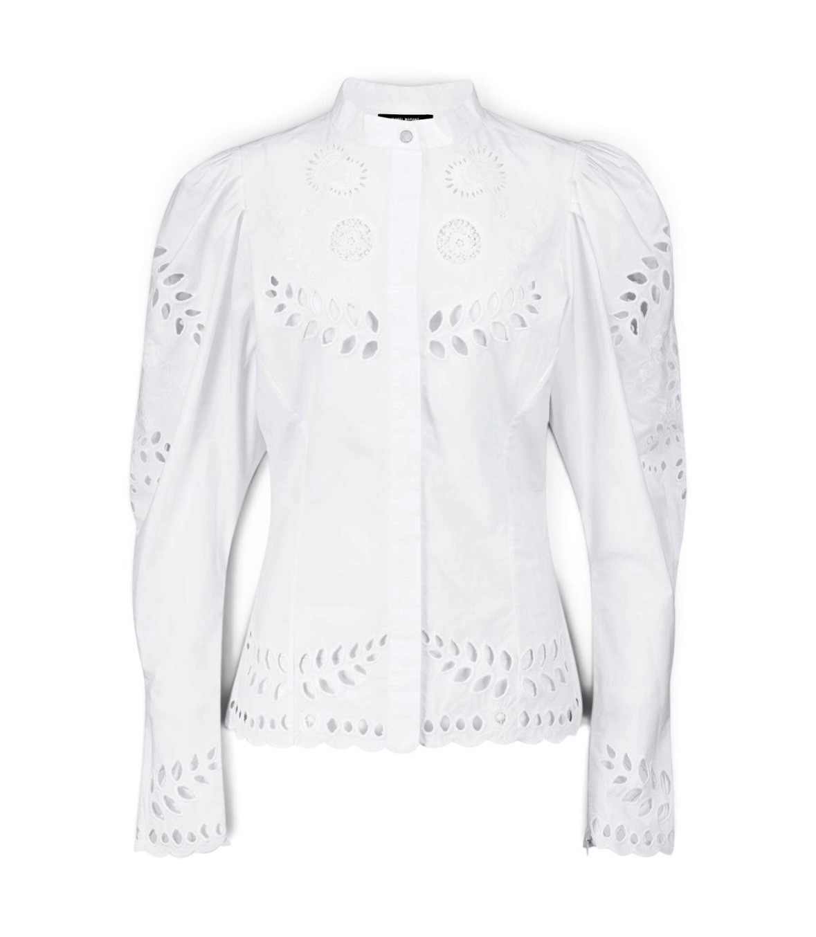 Isabel Marant Danala Embroidery Anglaise White Shirt Blouse