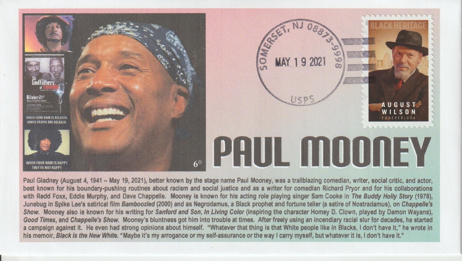 6° Cachets Paul Mooney trailblazing comedian, writer, social critic, actor