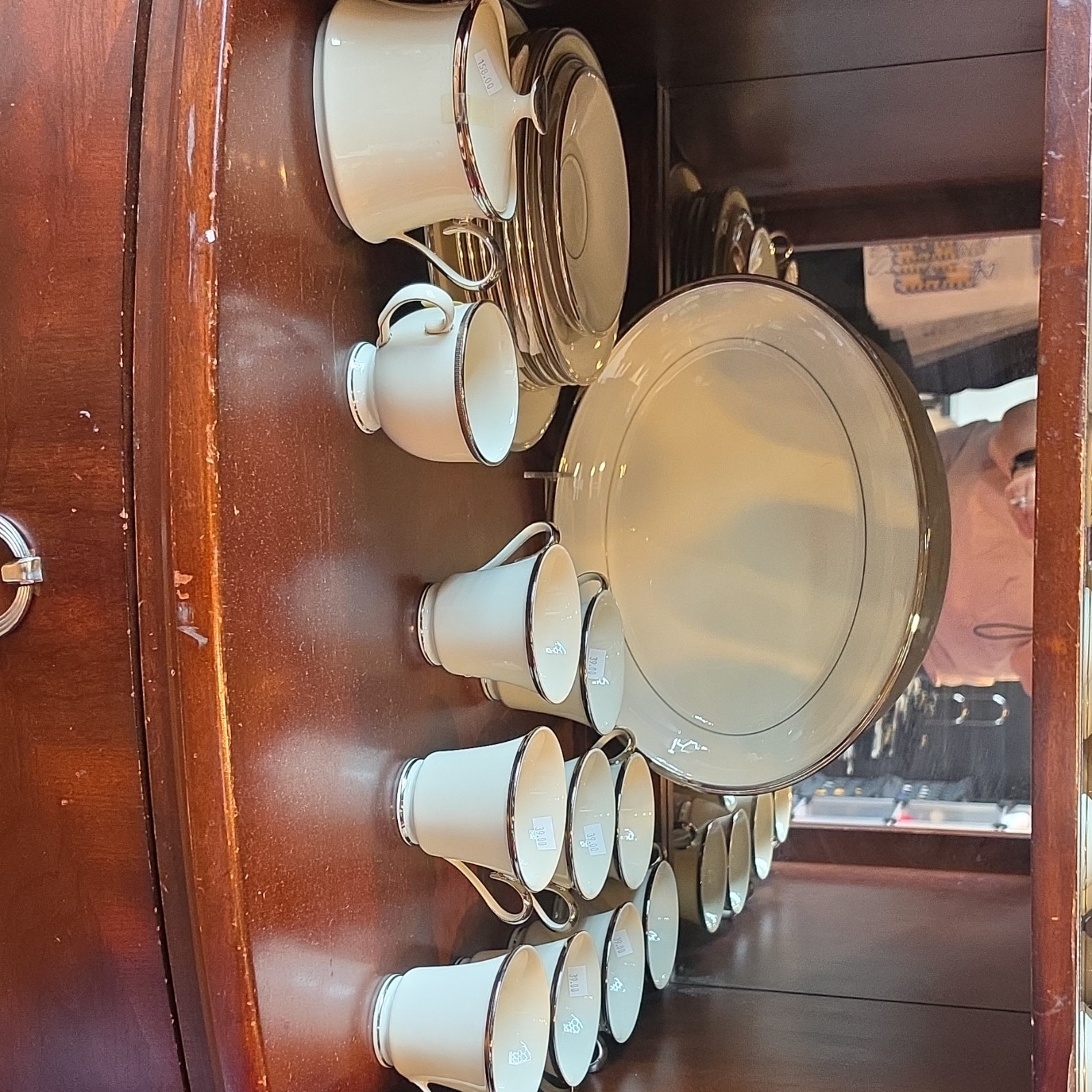 Lenox Dimension Solitaire Porcelain Dinner Set Ivory Silver Dishwasher Safe Lenox Dimension Solitaire Porcelain Dinner Set Ivory Silver Dishwasher Safe