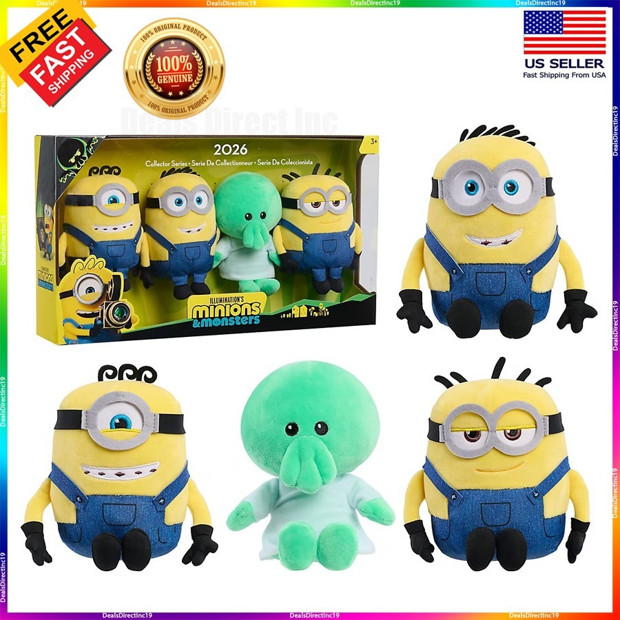 Illumination's Minions & Monsters 2026 Collector Series Plush Set
