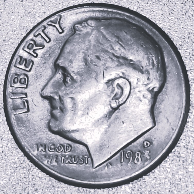US 1983 D ROOSEVELT DIME Circulated Ungraded Denver Mint