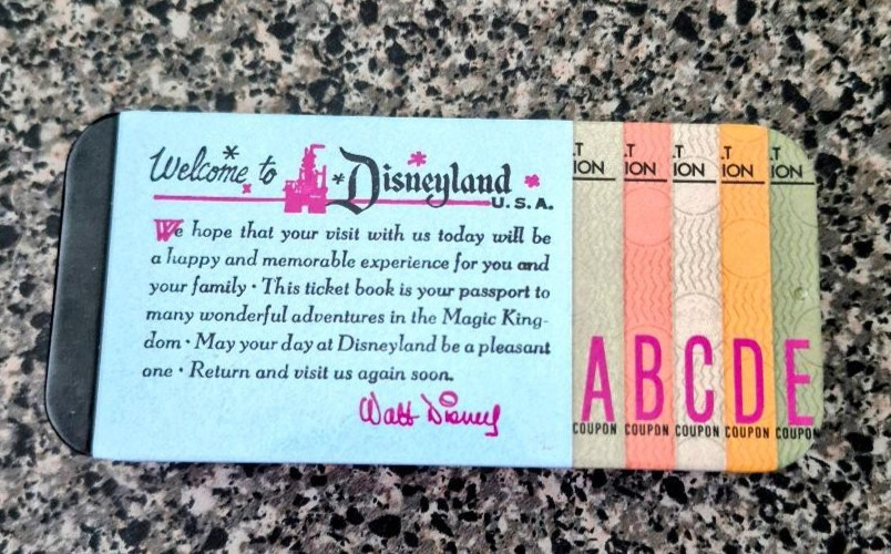 DISNEYLAND 70th ANNIVERSARY TICKET BOOK MINT TIN - FILL WITH ORIGINAL MINTS