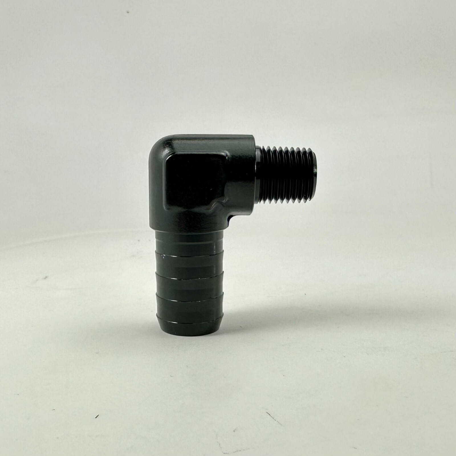 1pc Aluminum Elbow Barb Fitting 5/8 Hose x 1/4 NPT Fuel Boat Forged Quality 90