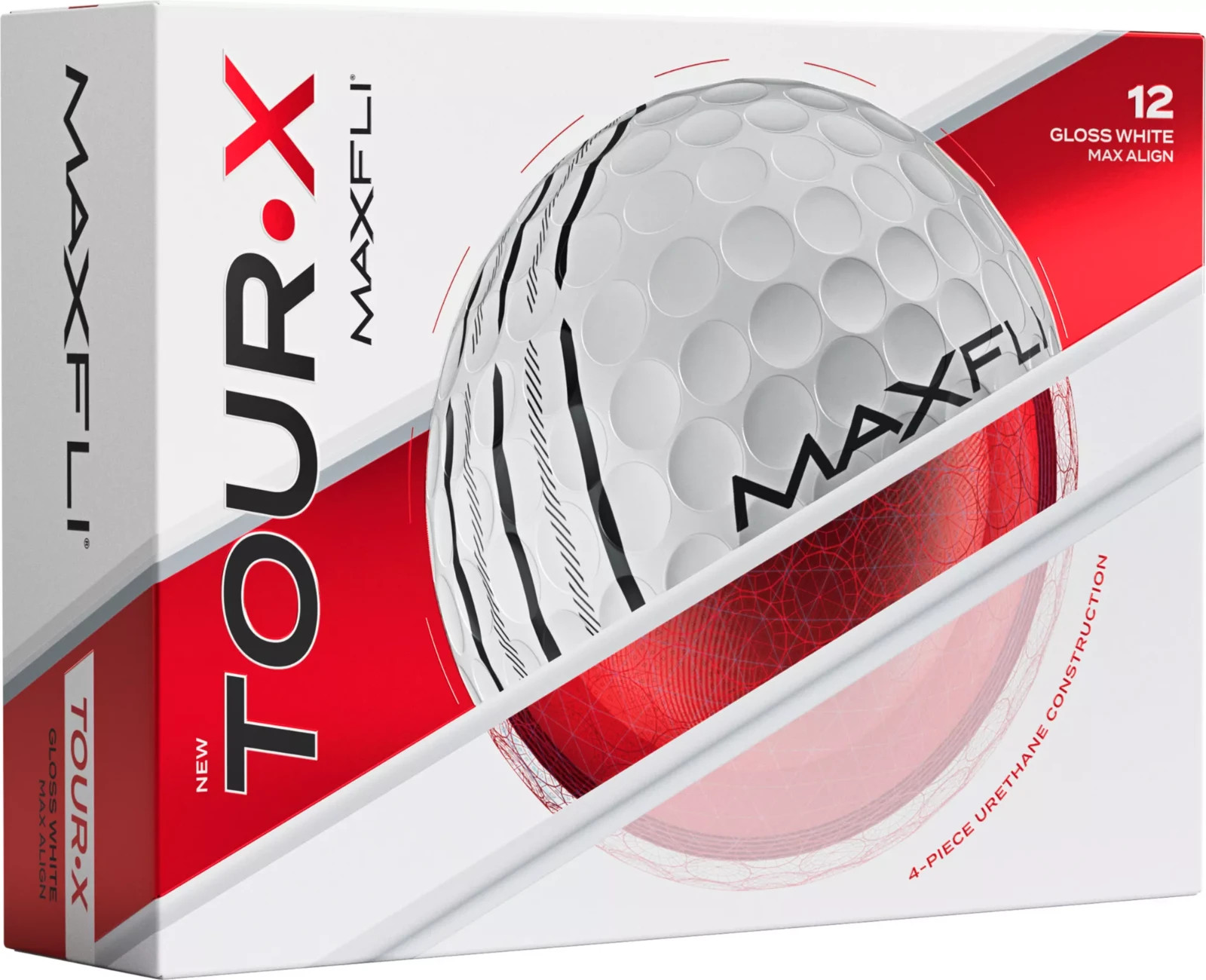 MAXFLI 2025 TOUR X GOLF BALLS 1 DOZEN PREMIUM URETHANE - CHOOSE COLOR