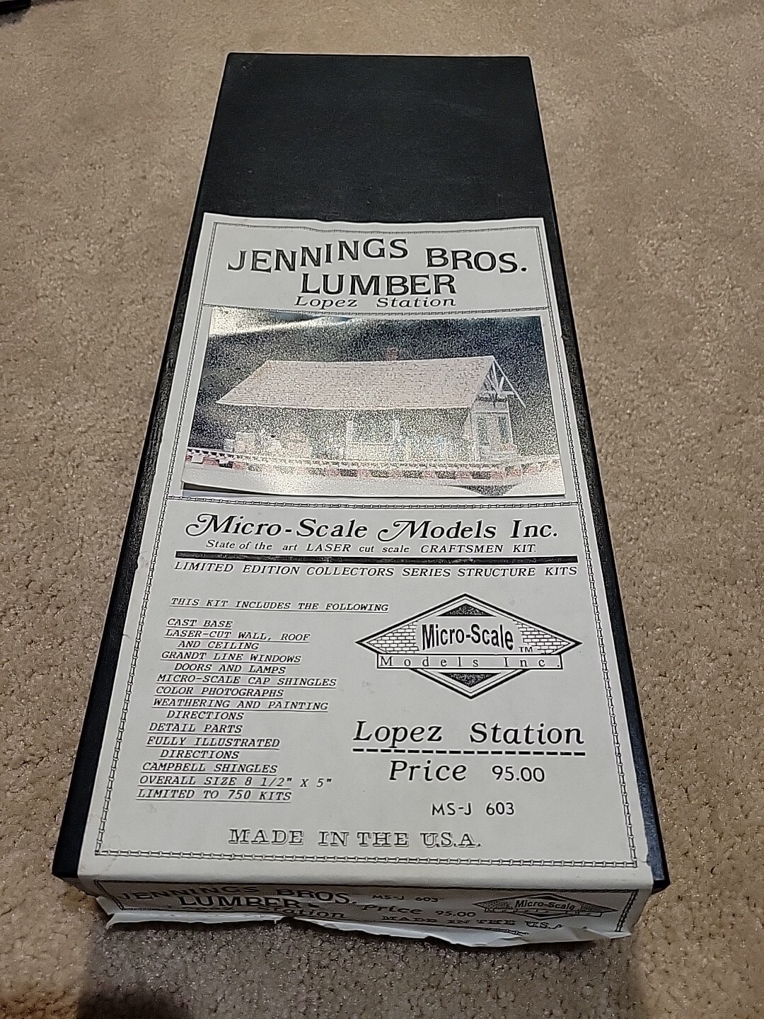 MICRO-SCALE MODELS LASER LC KIT JENNINGS BROS LOPEZ MS-J 603 NEW MICRO-SCALE MODELS LASER LC KIT JENNINGS BROS LOPEZ MS-J 603 NEW
